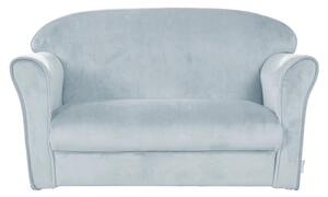 Divano per bambini azzurro con rivestimento in velluto 78 cm Lil Sofa – Roba