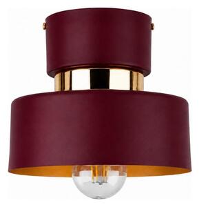 Plafoniera IGNIA 1xE27/60W/230V bordeaux/oro