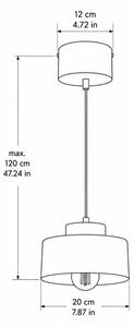 Lampada a sospensione su cavo IGNIA 1xE27/60W/230V marrone/oro