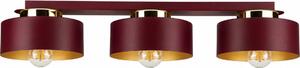 Plafoniera IGNIA 3xE27/60W/230V vino/oro