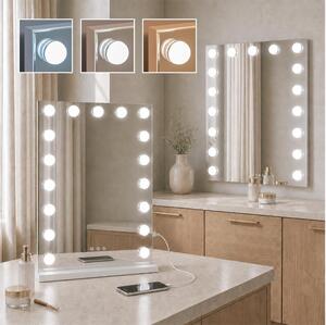 BRILAGI - Specchio per trucco LED dimmerabile HOLLYWOOD LED/15W/230V 55x77 cm bianco