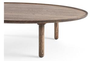 Tavolino da salotto marrone in rovere massiccio 65x120 cm Mu – Gazzda