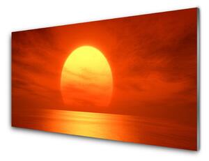 Quadro in vetro Mare al tramonto 100x50 cm