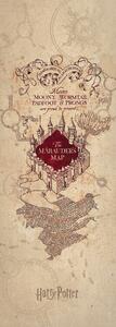 Stampa d'arte Harry Potter - Mappa di Marauder, (64 x 180 cm)