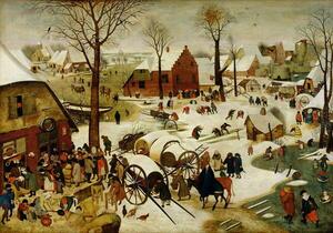 Riproduzione The Census at Bethlehem, Brueghel, Pieter the Younger