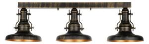 Brilagi - Lampada da soffitto PYRONIC 3xE27/40W/230V bronzo/patina