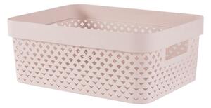 Scatola rosa chiaro in plastica 36x27x14 cm Pure – Curver