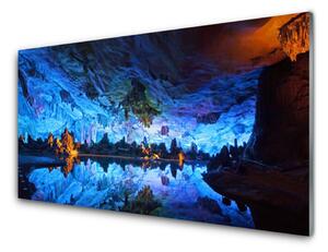 Quadro vetro Ghiacciaio della Grotta della Luce 100x50 cm