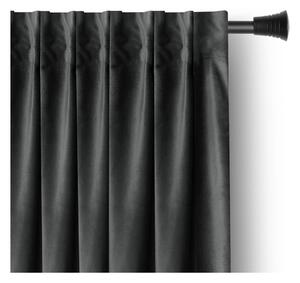 Tenda parzialmente oscurante grigia in velluto 140x270 cm – Restilo