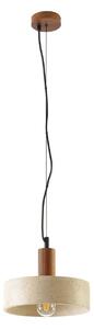 Lampada a sospensione Lucande, Carlotta, dimmerabile, Beige, Soggiorno, Cemento, Moderno
