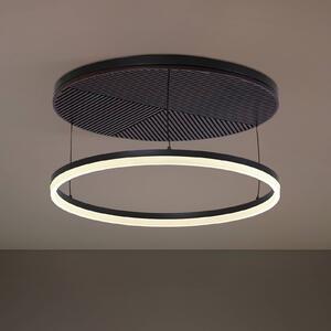 Plafoniera a LED Orven Lucande, dimmerabile, Nero, Soggiorno / Sala da pranzo, Metallo, Moderno, Plafoniera LED