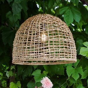 PR Home lampada a sospensione da esterno Cebu, Ø 46 cm, cavo 2,5m, IP44 dimmerabile, Legno chiaro, Legno, Campagna / Rustiche