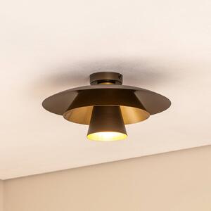 Plafoniera soffitto Plato Luminex, dimmerabile, Alluminio / Grigio / Zincato, Soggiorno / Sala da pranzo, Metallo, Moderno, Plafoniera
