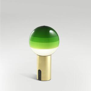 MARSET Dipping Light tavolo batteria verde/ottone