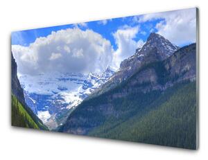 Quadro vetro Paesaggio di montagna 100x50 cm
