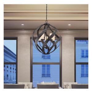 Quintiesse QN-BLACKSMITH-5P-OBK - Lampadario da esterno BLACKSMITH 5xE14/40W/230V IP44 nero