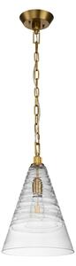 Quintiesse QN-ELMORE-P-BBS - Lampadario a catena ELMORE 1xE27/60W/230V dorato