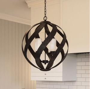 Quintiesse QN-BLACKSMITH-4P-OBK - Lampadario da esterno BLACKSMITH 4xE14/40W/230V IP44 nero