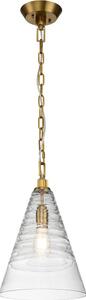 Quintiesse QN-ELMORE-P-BBS - Lampadario a catena ELMORE 1xE27/60W/230V dorato