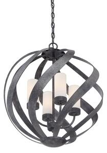 Quintiesse QN-BLACKSMITH-4P-OBK - Lampadario da esterno BLACKSMITH 4xE14/40W/230V IP44 nero