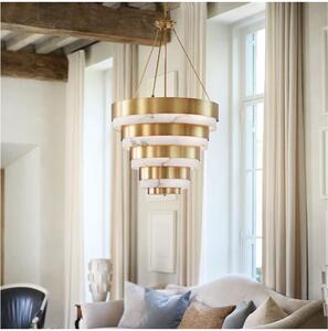 Quintiesse QN-ECHELON-8P - Lampadario a stelo ECHELON 8xE14/40W/230V, finitura oro