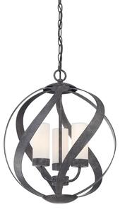 Quintiesse QN-BLACKSMITH-3P-OBK - Lampada a sospensione da esterno BLACKSMITH 3xE14/40W/230V IP44, nero