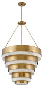 Quintiesse QN-ECHELON-8P - Lampadario a stelo ECHELON 8xE14/40W/230V, finitura oro