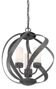 Quintiesse QN-BLACKSMITH-3P-OBK - Lampada a sospensione da esterno BLACKSMITH 3xE14/40W/230V IP44, nero