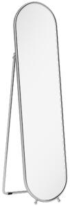 HOMCOM Specchio a Figura Intera da Terra con Supporto Pieghevole, Vetro e Metallo, 40x4x160 cm, Argento | Aosom Italy