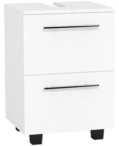 HOMCOM Mobile Sottolavabo Mobiletto Bagno Moderno 41.5x35.5x59 cm Bianco | Aosom Italy