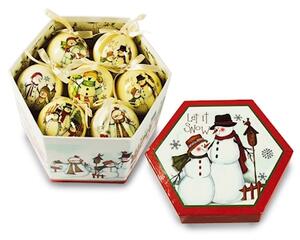 Palle di natale Let It Snow set 14 pezzi Ø cm 8