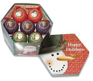 Palle di natale Happy Holidays set 14 pezzi Ø cm 8