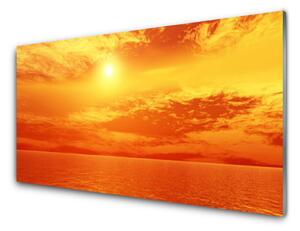 Quadro su vetro Sole Mare Paesaggio 100x50 cm