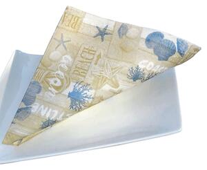 Tovagliolo Airlaid in carta a secco MCR 40x40 Ocean colore blu 50 pezz