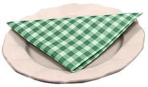 Tovagliolo Airlaid in carta a secco MCR 40x40 Quadretto colore verde 5