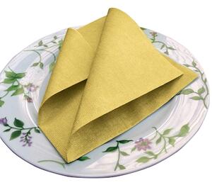 Tovagliolo Airlaid in carta a secco MCR 40x40 Yuta colore giallo 50 pe