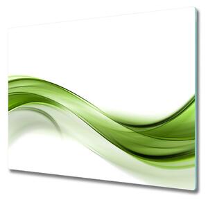 Tagliere in vetro Onda verde 60x52 cm