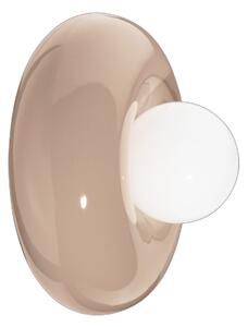 Applique Vintage Decò Bumbum Ceramica Grigio Sabbia 1 Luce G9