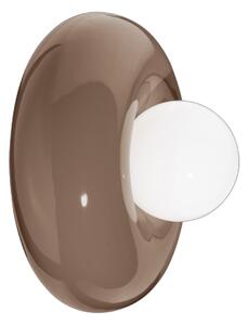 Applique Vintage Decò Bumbum Ceramica Marrone Moka 1 Luce G9