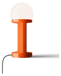 Lampada Da Tavolo Classica Habea Ceramica Arancio Volpe 1 Luce E14