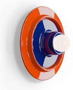 Applique Deco Voilà Ceramica Arancio Volpe Blu Robot 1 Luce E27