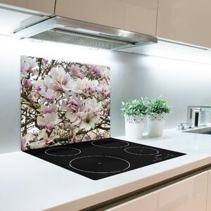 Tagliere in vetro temperato Fiori magnolia 60x52 cm