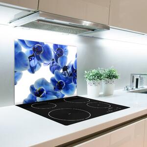 Tagliere in vetro Orchidea blu 60x52 cm