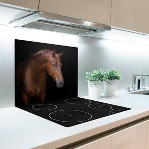 Tagliere in vetro Cavallo marrone 60x52 cm