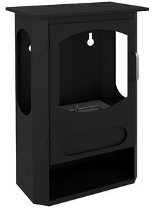 HOMCOM Camino a Bioetanolo Autoportante, Bruciatore da 1.2L Durata 3 Ore, Area Riscaldata 20-25 m², Nero