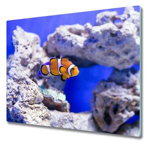 Tagliere in vetro Nemo Coral Reef 60x52 cm