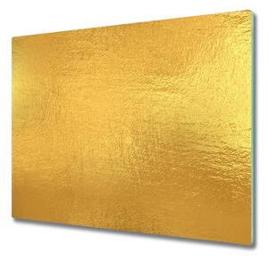 Tagliere in vetro Sfondo di lamina d'oro 60x52 cm