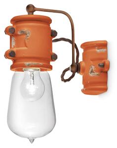 Applique Urban arancione e vintage arancio 22 cm Ferroluce
