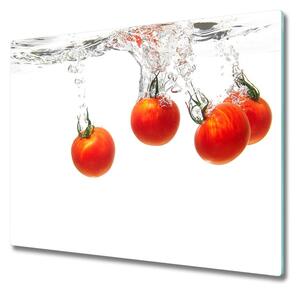 Tagliere in vetro temperato Pomodori sott'acqua 60x52 cm