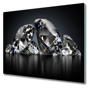 Tagliere in vetro temperato Diamanti 60x52 cm